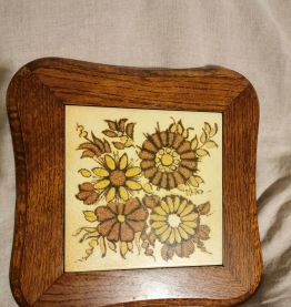 Dessous de plat bois vintage 