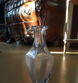 Vase estampille sevre cristal 