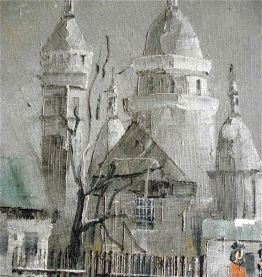 Tableau Montmartre en hiver 1973