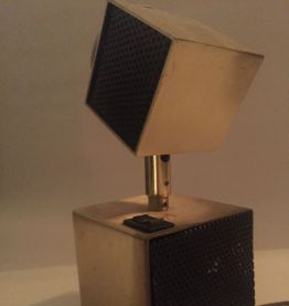 Lampe de Bureau Moderniste Cubique 1950s