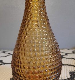 carafe italienne ambrée avecbouchon flamme