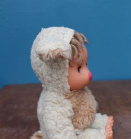 POUPÉE PELUCHE ROSEBONBON MOUTON ANNÉE 70-80