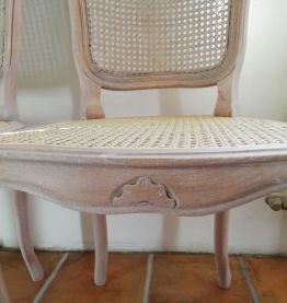 lot de 4 chaises vintage relookées 