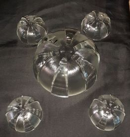 Saladier et 4 coupelles fruits/glace REIMS/FRANCE