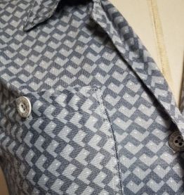 robe vintage bleu gris