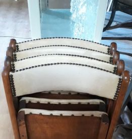 lot de 4 chaises pliante bois 1940 a 60 