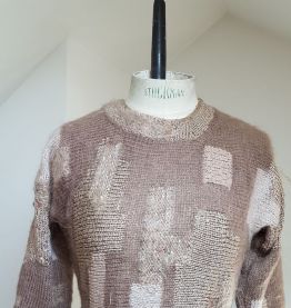 pull  en laine marron