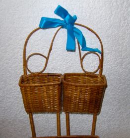 Porte-courrier / vide poches en osier