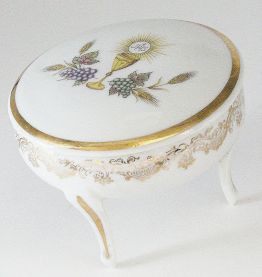 Bonbonnière en porcelaine souvenir de communion