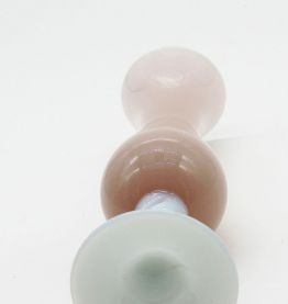 Vase en opaline rose