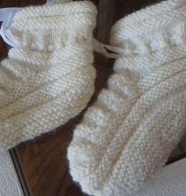 lot de 4 paires de chaussons en laine nouveau né