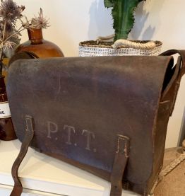 Sacoche besace PTT Vintage