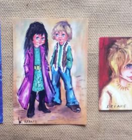 Lot de 6 cartes postales Poulbot parisien - Années 70