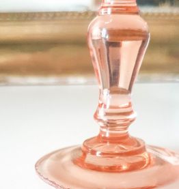 Lot de 6 Verres à Vin rouge à dépression rose ROSALINE Arcor