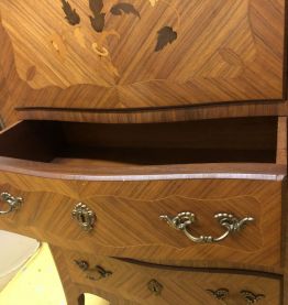 secrétaire Galbé Louis XV en Marqueterie