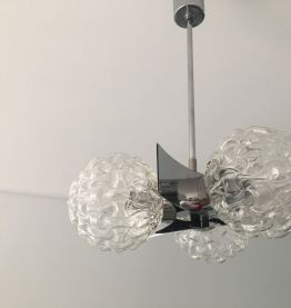 Suspension Vintage style max Sauze chrome et 