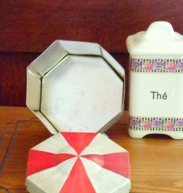 Boîte à thé Vintage " Oxbridge"