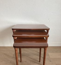  Set de 3 tables basses gigognes vintage années 60