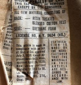 Jolie chaise américaine  vintage années 60 en skai 