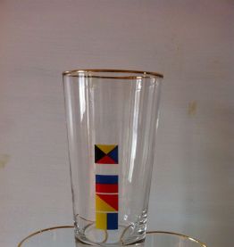 Lot de 6 verres vintage Mobil