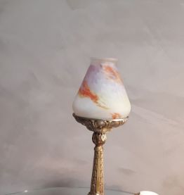 lampe pied bronze art nouveau , art deco  32xsocle 15cm  le 