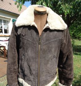 Blouson femme Taille 42 en croute de cuir de porc très chaud