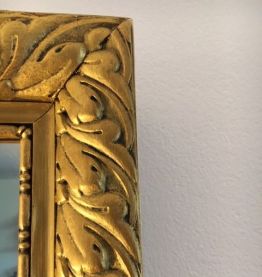 Miroir doré ancien 58 x 50cm