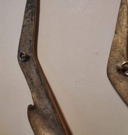 mouettes en laiton massif avec crochets au dos