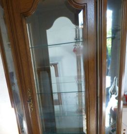 Argentier Vitrine  en chêne