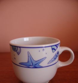 Lot de 6 tasses à café vintage en porcelaine