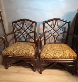 2 fauteuils en rotin. Bon état