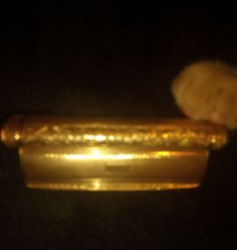Boite, pelulier vintage en or jaune 