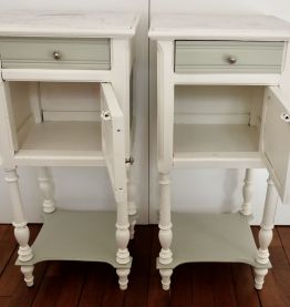 Lot 2 tables de chevet vintage