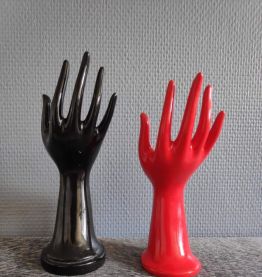 soliflore en céramique noir