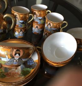 Service satsuma post45 doré or fin complet