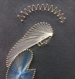 Tableau en fil vintage - Années 70 