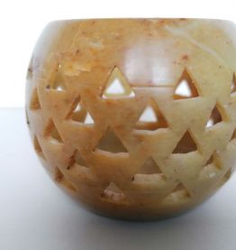 Duo photophores en pierre 