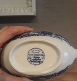 Sauciere porcelaine anglaise staffordshire