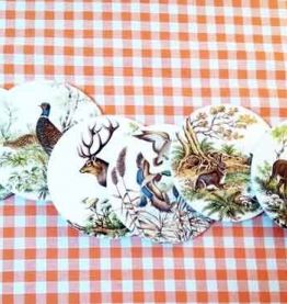 set de 6 dessous de verre en céramique vintage