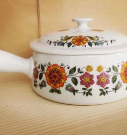 Caquelon casserole Royal porcelaine de luxe vintage