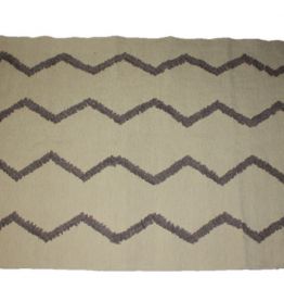 Tapis  fait main en laine couleur beige