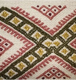 Tapis kilim fait main en soie couleur beige