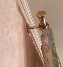 Lots de 3 tringles à rideaux  en laiton