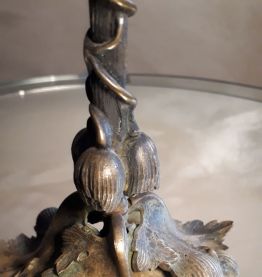 bougeoir art nouveau bronze  1900  ,  24x13cm   typique de c