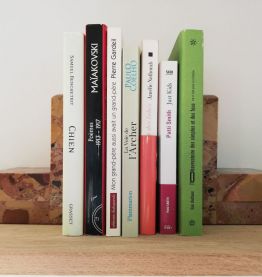 Serre-livres en marbre brèche d'Alep