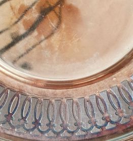 Coupe métal argenté