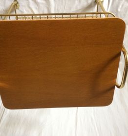 table desserte porte-vinyles et platine vintage