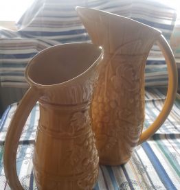 Ensemble de 2 cruches/carafes à vin  SARREGUEMINES Années 60