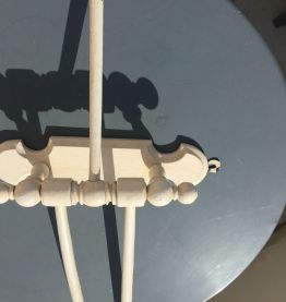 Porte serviettes en bois année 50