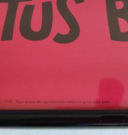 affiche Tintin encadrée édition Hergé Moulinsart / 010